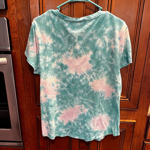 Aeropostale Blue Tie-dye V T-Shirt Size XL NWT - Picture 2 of 2